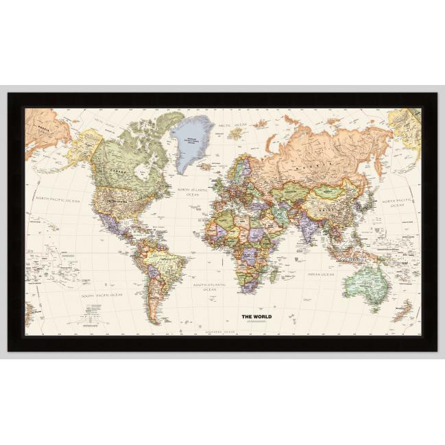 World Legacy Wall Map by Globe Turner - The Map Shop