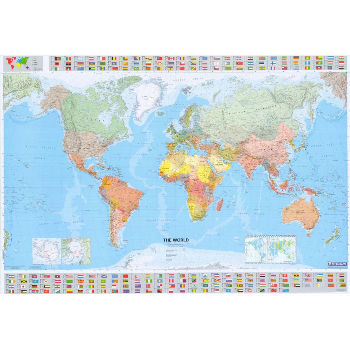 World Wall Map By Michelin The Map Shop   9782061009901 1172x800 