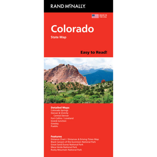 Rand McNally - Colorado Easy to Read - Folding Travel Map