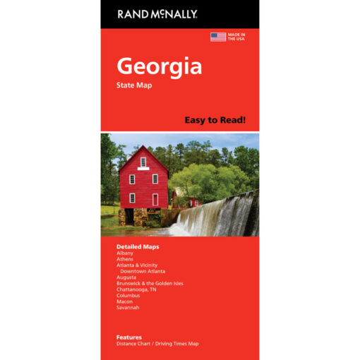 Rand McNally - Georgia, Easy to Read - Folding Travel Map