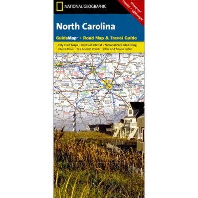 National Geographic - North Carolina - Guide Folding Travel Map - The 