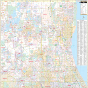 Lake County, IL Wall Map - The Map Shop