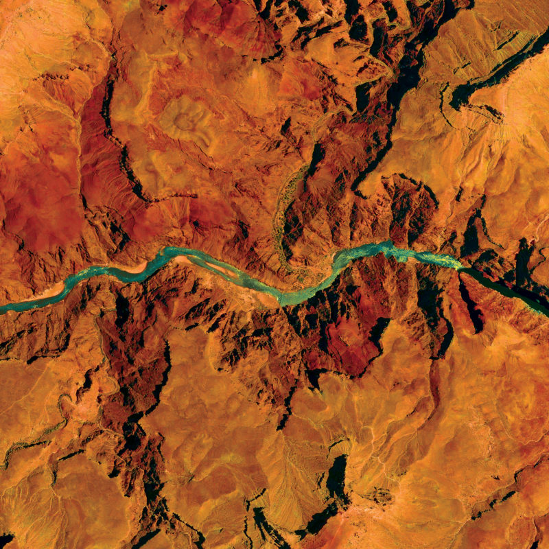 Grand Canyon National Park Satellite Art by City Prints - The Map Shop