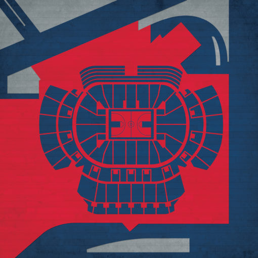 Philips Arena Map Art by City Prints