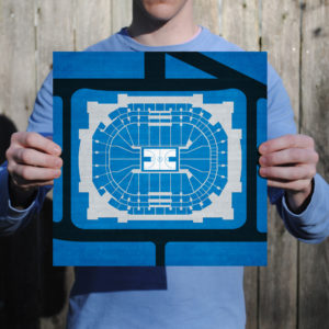American Airlines Center Map Art - City Prints