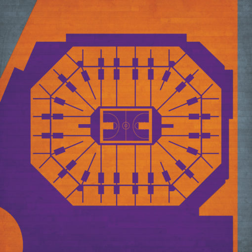 Talking Stick Resort Arena Map Art by City Prints