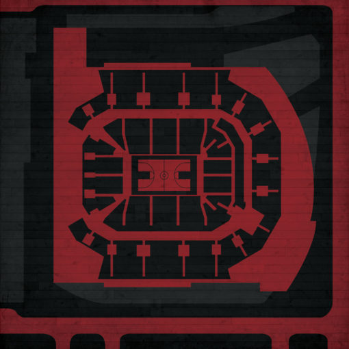 JQH Arena Map Art by City Prints