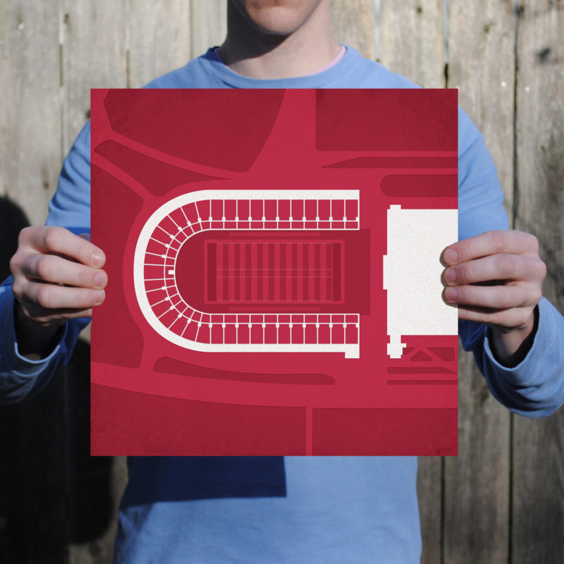 Harvard Stadium Map Art by City Prints - The Map Shop