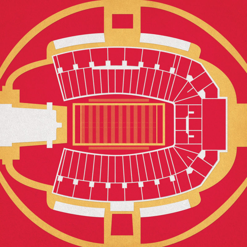 Jack Trice Stadium Map Art by City Prints - The Map Shop