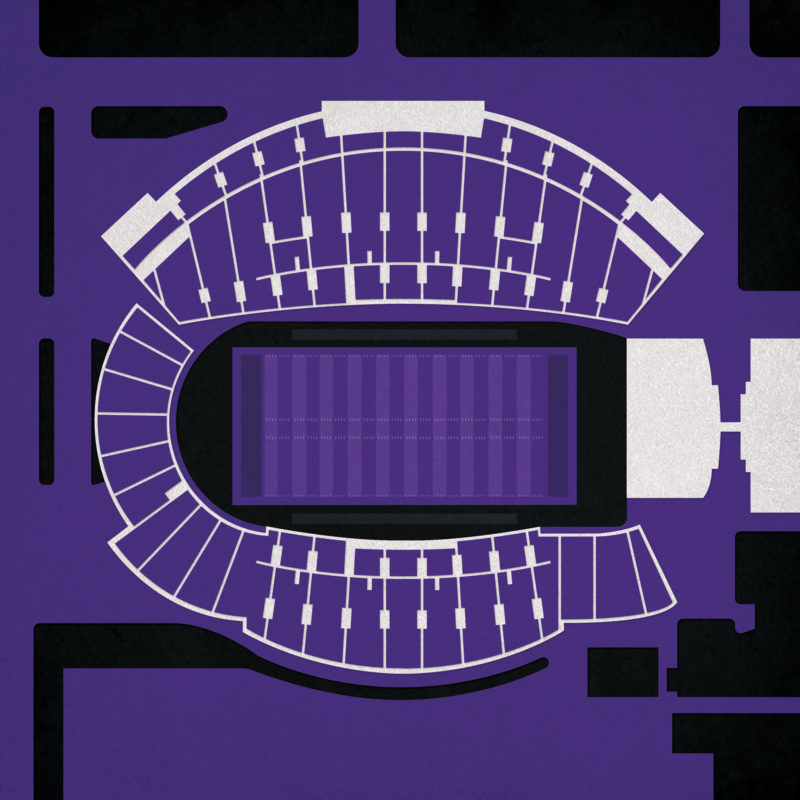 Ryan Field Map Art by City Prints - The Map Shop