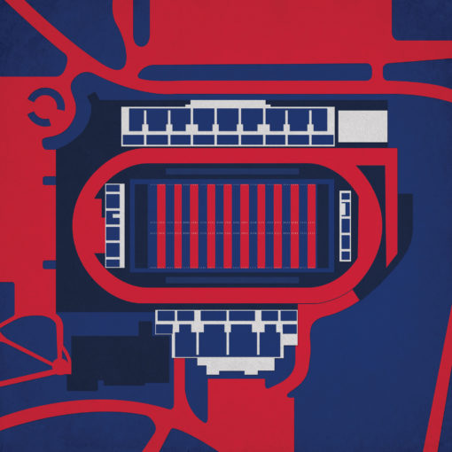 E. Claiborne Robins Stadium by City Prints