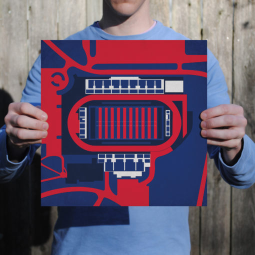 E. Claiborne Robins Stadium by City Prints - Image 2