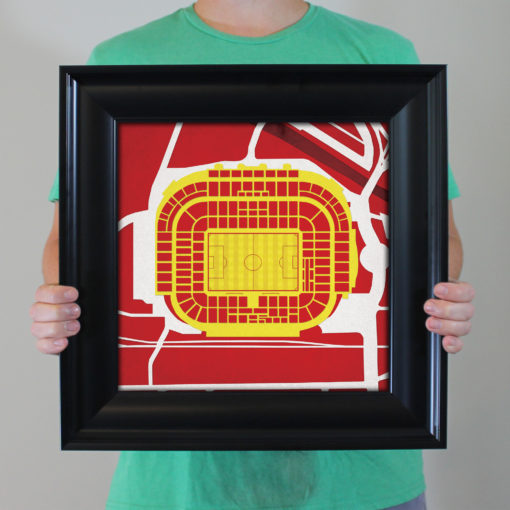 Old Trafford Map Art by City Prints - Image 4