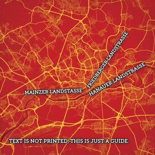 Frankfurt, Germany Map Art by City Prints - Image 2