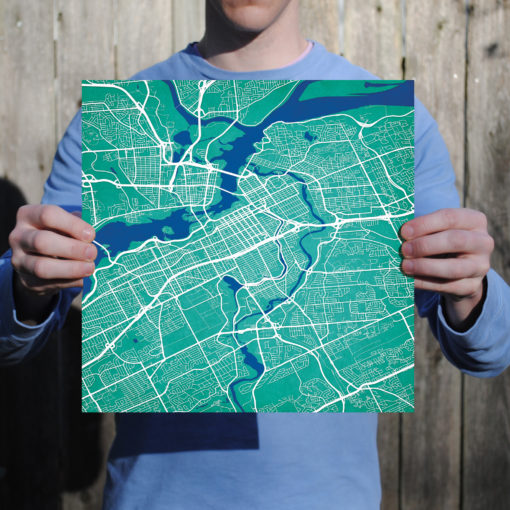 Ottawa, Canada Map Art by City Prints - Image 3