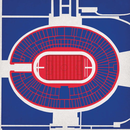 Olympiastadion Map Art by City Prints