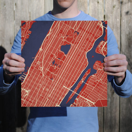 New York City, Upper Manhattan Map Art by City Prints - Image 3