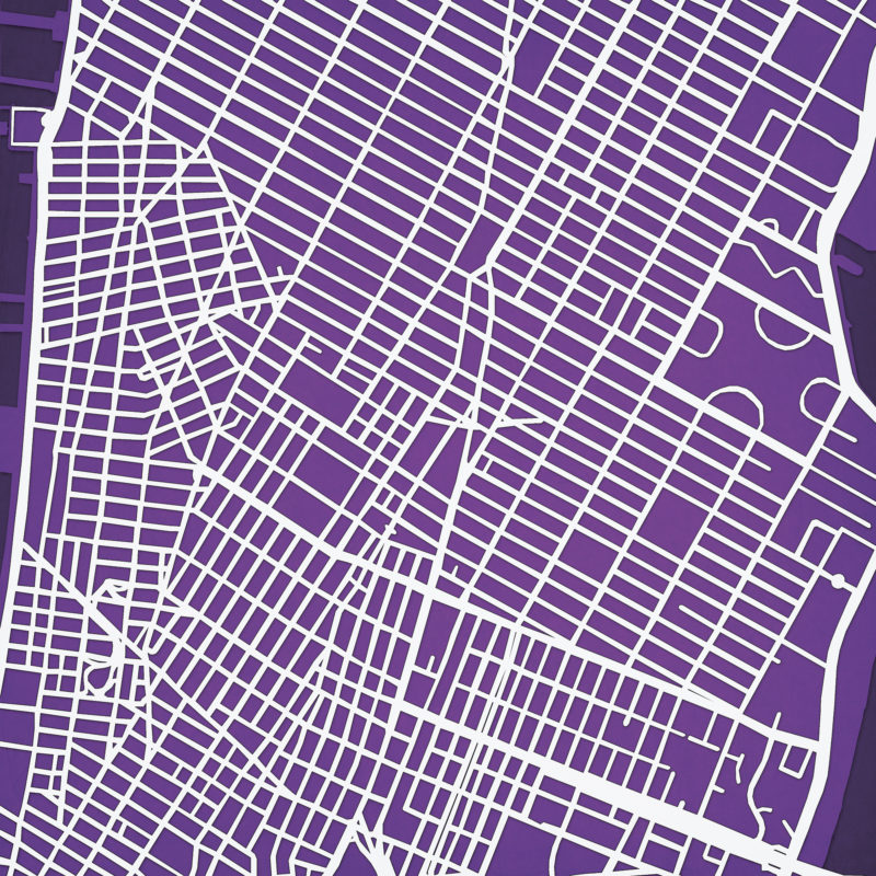 New York University Campus Map Art By City Prints The Map Shop