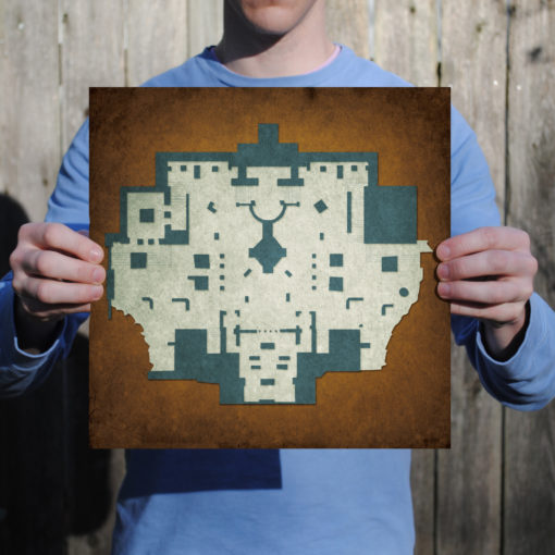 Gears of War, Mercy Map Art by City Prints - Image 2