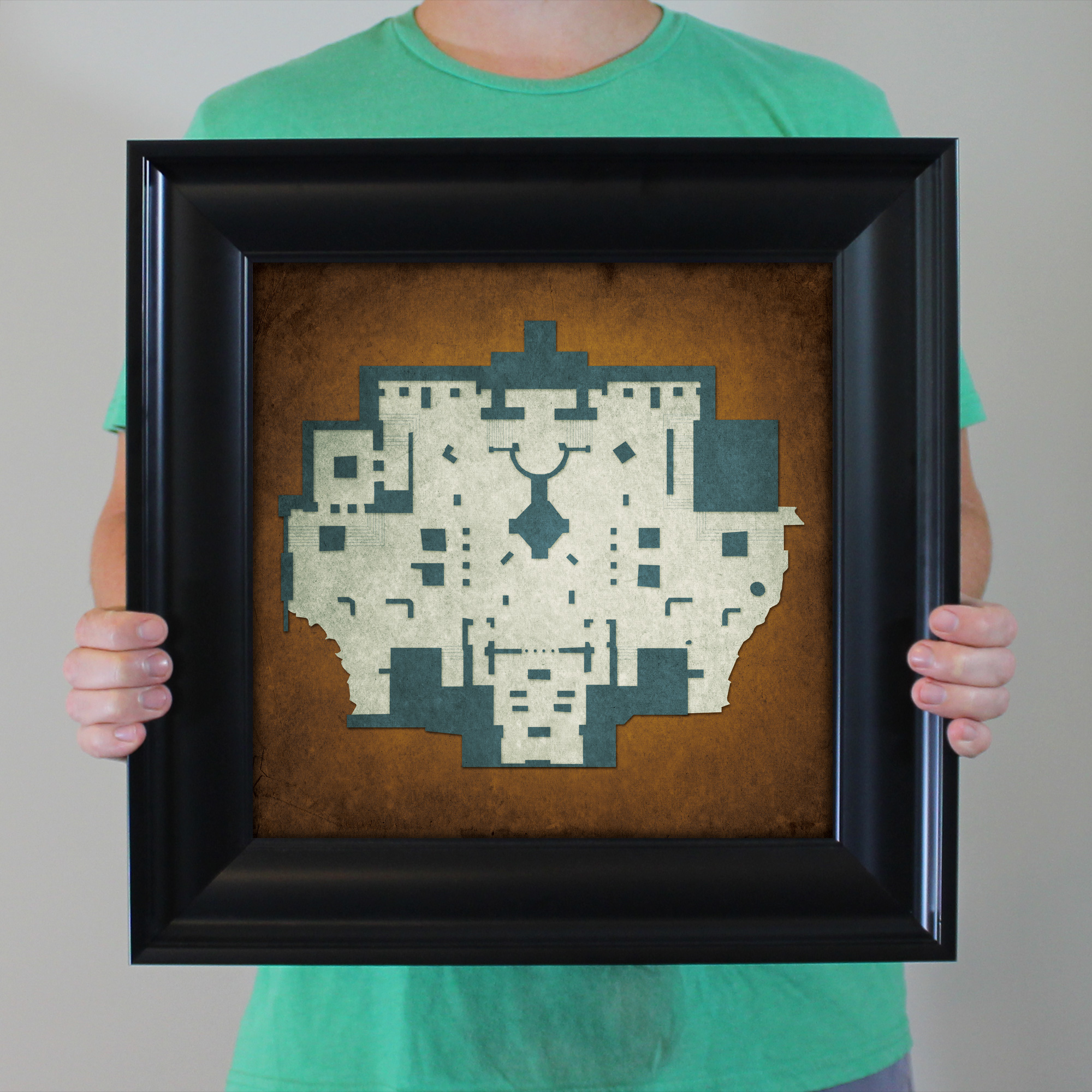 Gears of War, Mercy Map Art by City Prints - The Map Shop