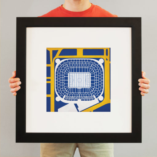 Santiago Bernabeu Map Art by City Prints - Image 3