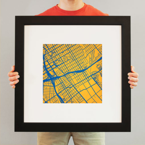 San Jose State University Campus Map Art by City Prints - Image 4