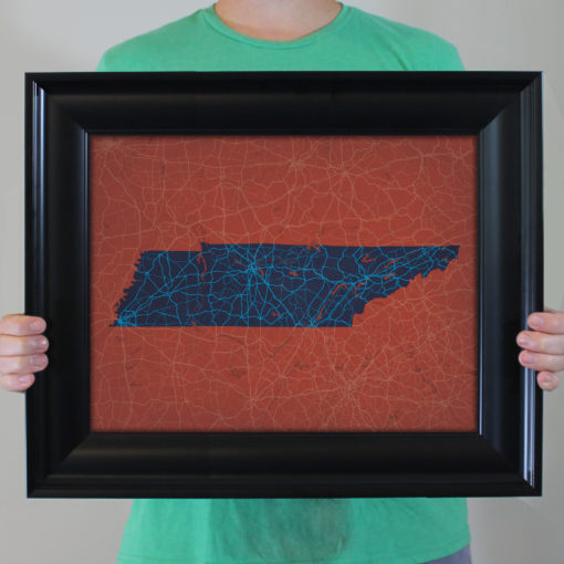 Tennessee Map Art by City Prints - Image 4