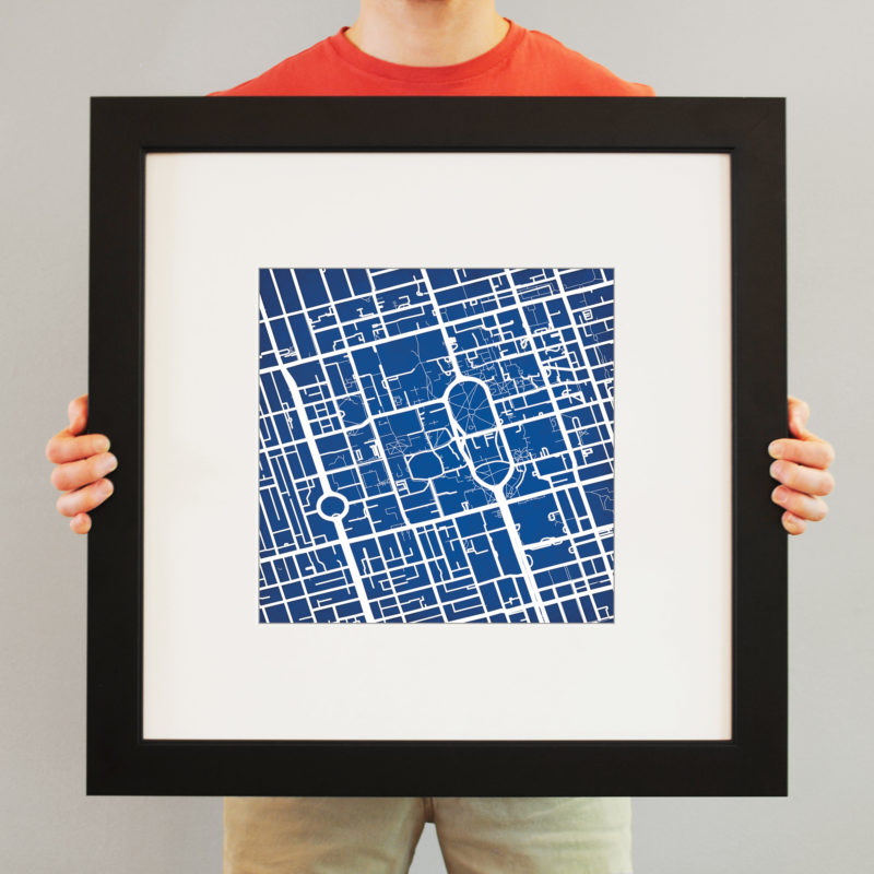 University Of Toronto Campus Map Art By City Prints The Map Shop