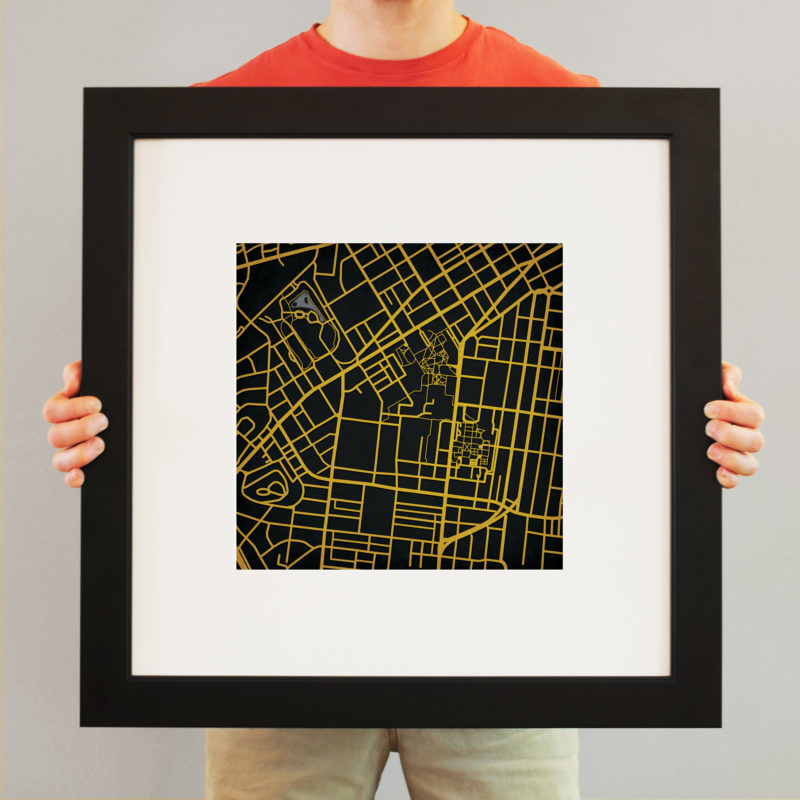 Vanderbilt University Campus Map Art By City Prints - The Map Shop