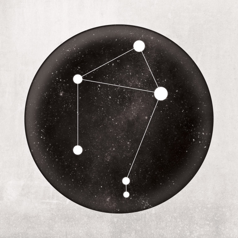 Libra Constellation Art Print by City Prints - The Map Shop