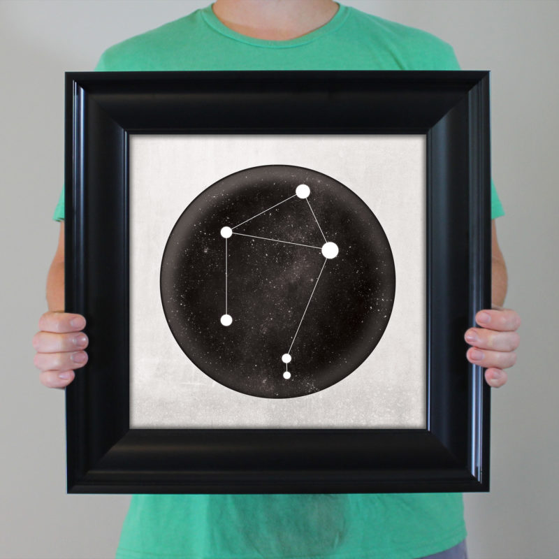 Libra Constellation Art Print By City Prints The Map Shop