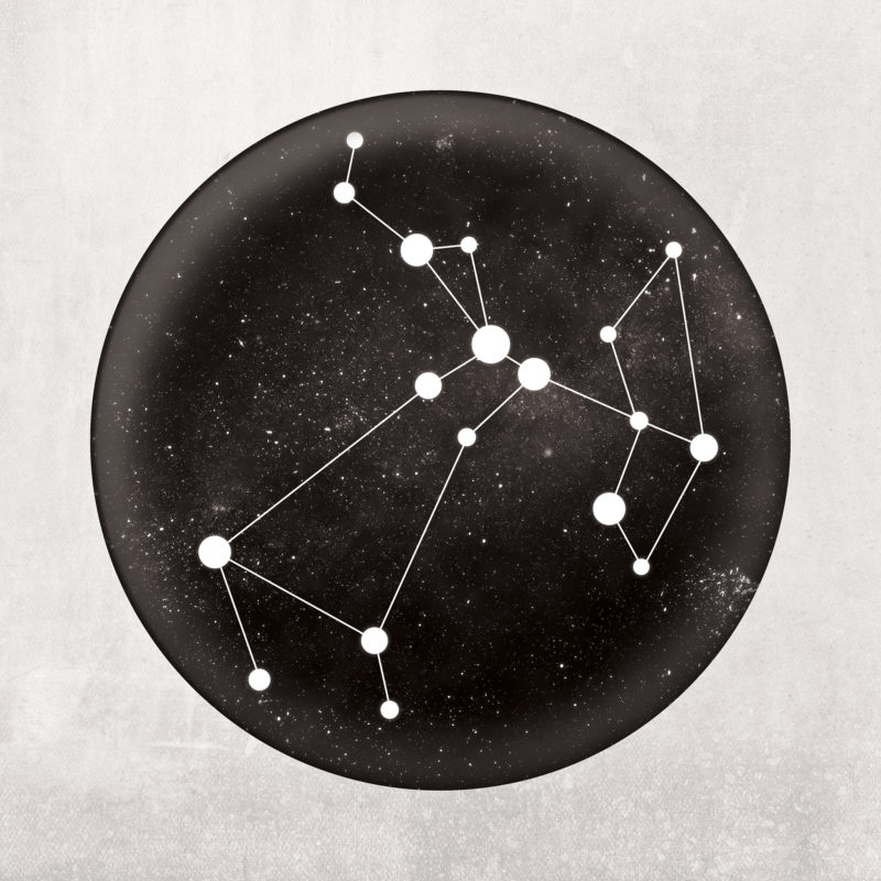 Sagittarius Constellation Art Print by City Prints - The Map Shop