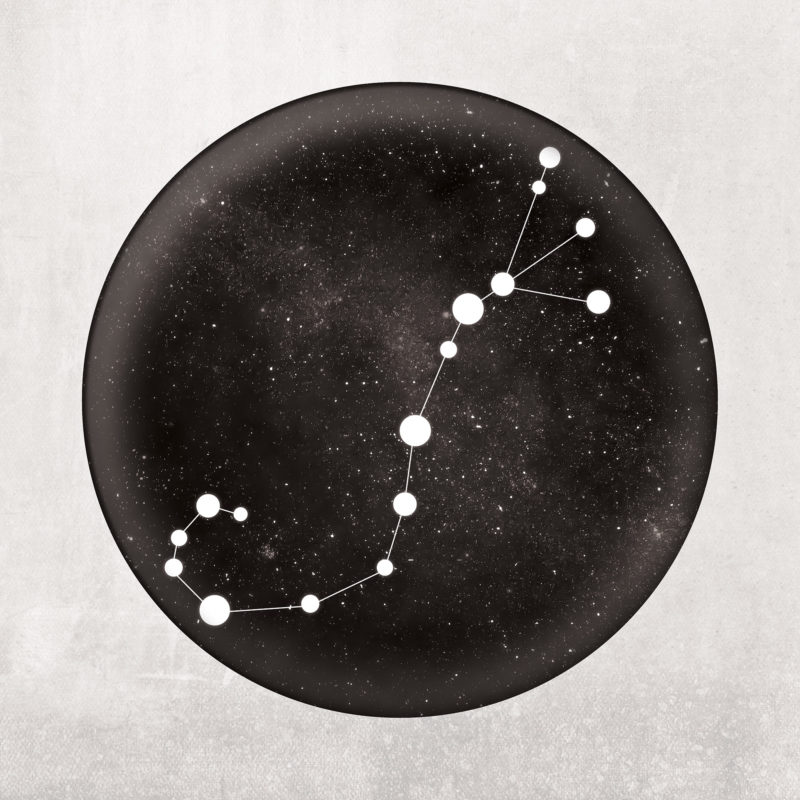 Scorpio Constellation Art Print by City Prints - The Map Shop