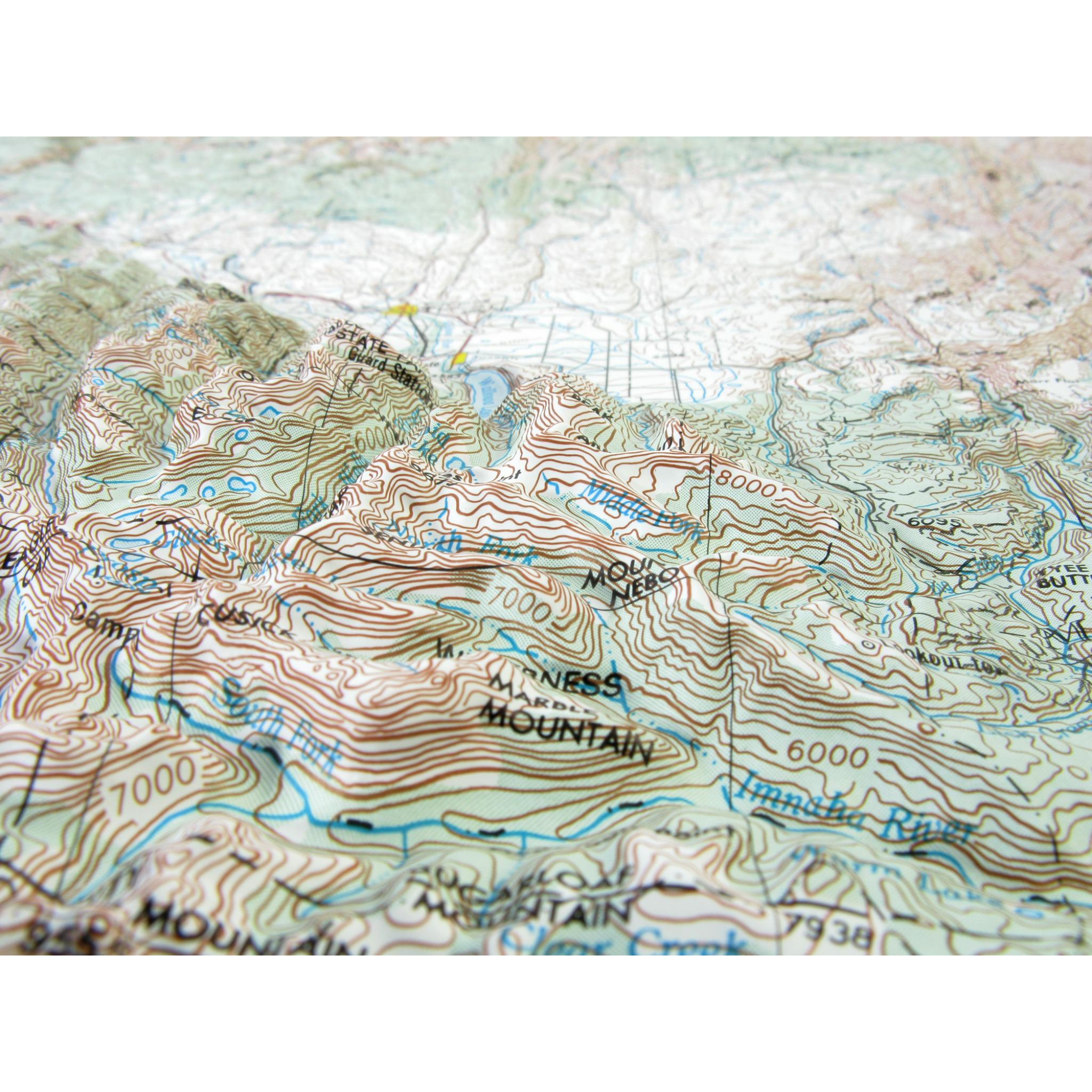 Grangeville, ID Regional Raised Relief Map by Hubbard Scientific - The ...