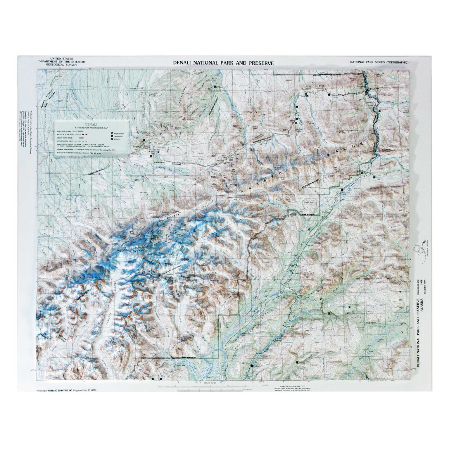 National Park Raised Relief Maps: 3-D Maps - Map Shop