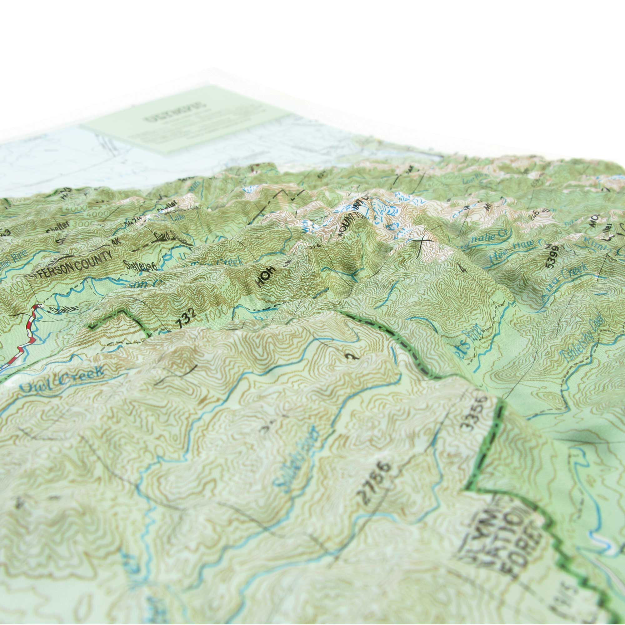 Olympic National Park Raised Relief Map by Hubbard Scientific - The Map