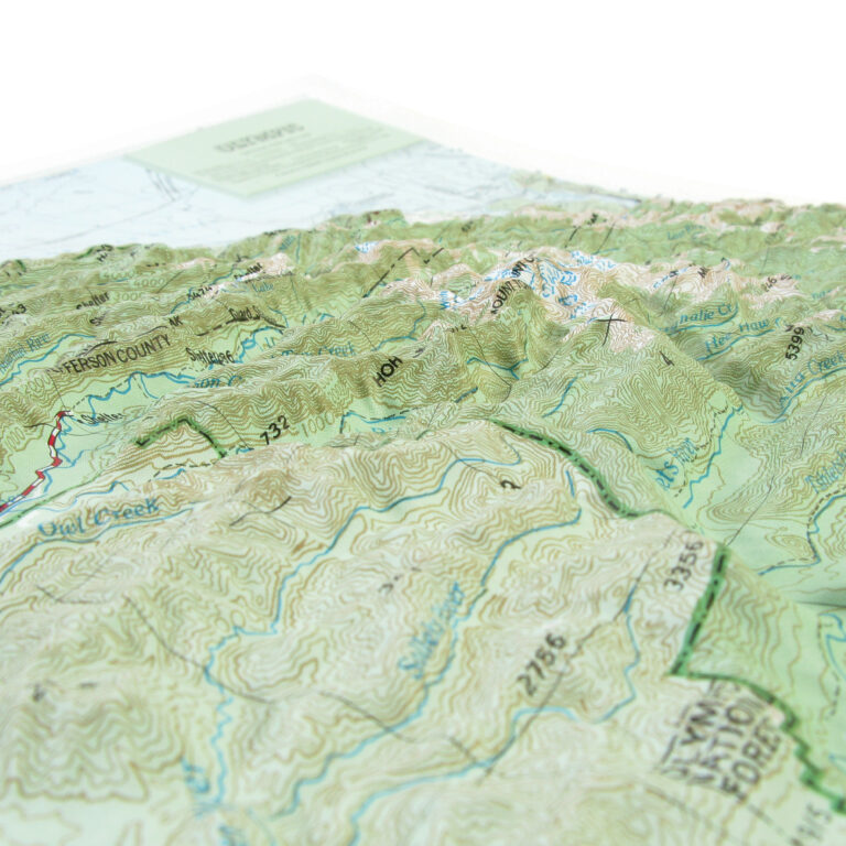 Olympic National Park Raised Relief Map by Hubbard Scientific - The Map