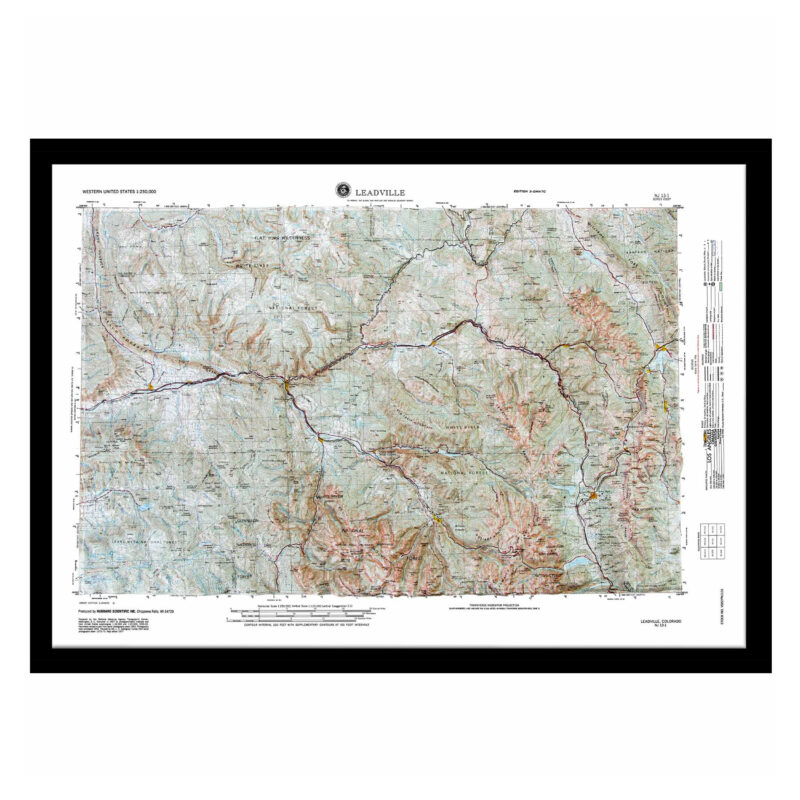 Leadville, CO Regional Raised Relief Map by Hubbard Scientific - The ...