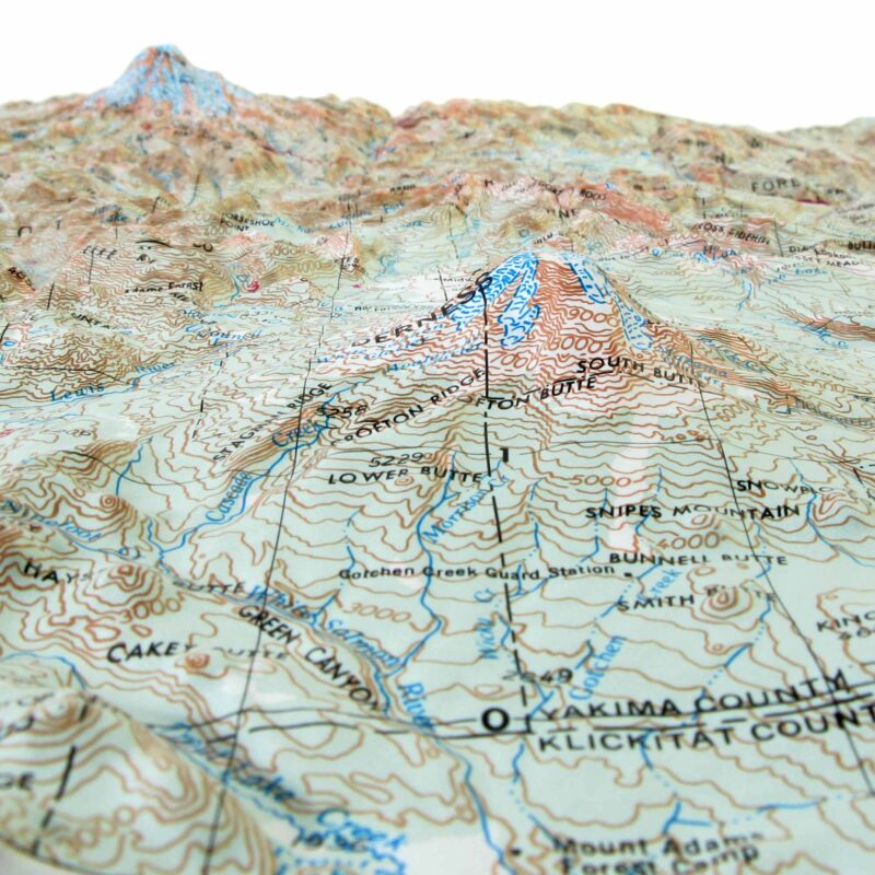 Yakima, WA Regional Raised Relief Map by Hubbard Scientific - The Map Shop