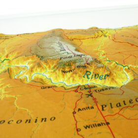 U.S. States Raised Relief Maps: 3-D maps of terrain - Map Shop