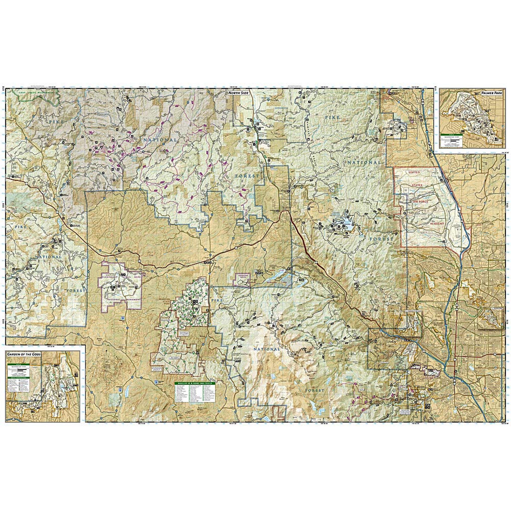 National Geographic - Pikes Peak, Cañon City - Trails Illustrated ...