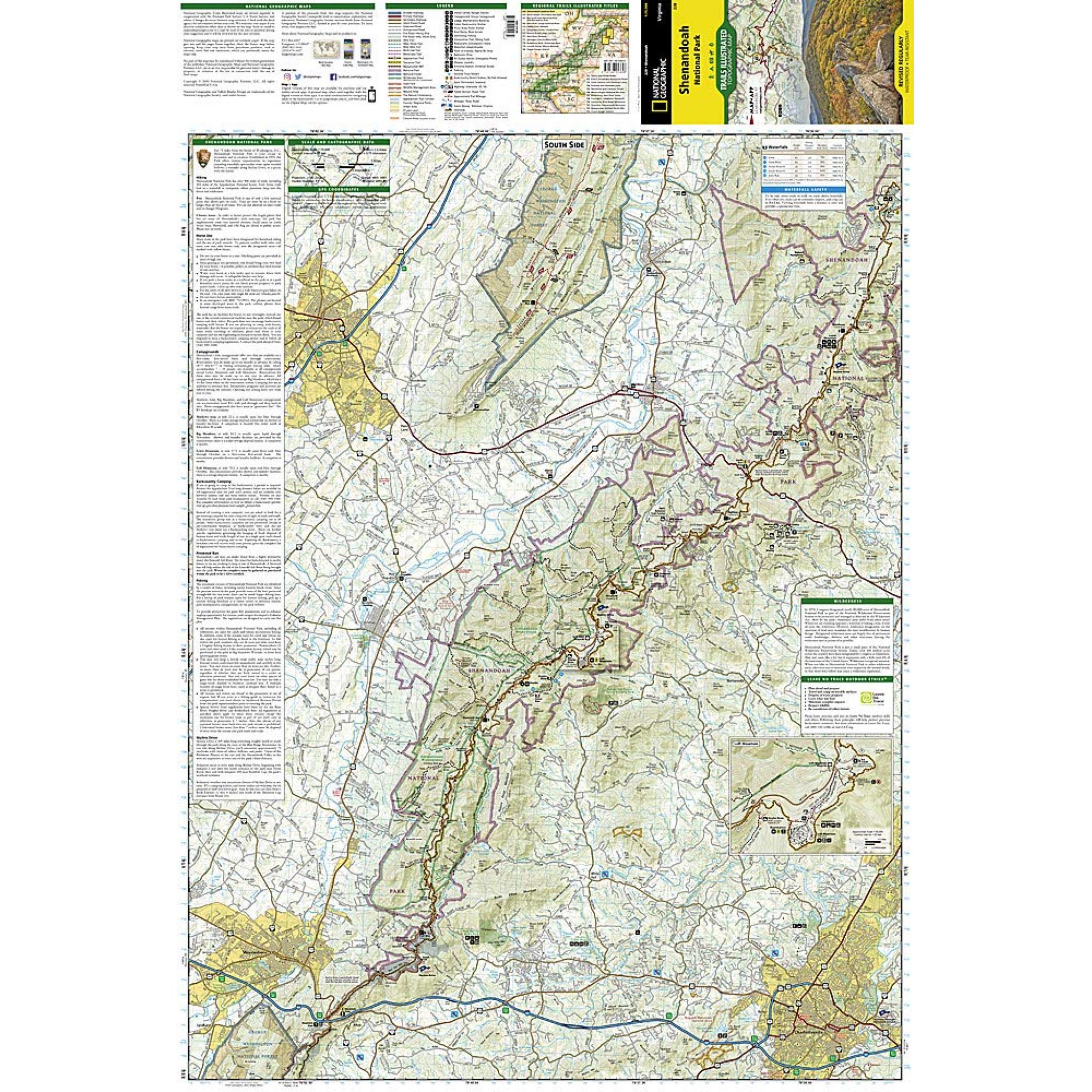 National Geographic - Shenandoah National Park - Trails Illustrated 