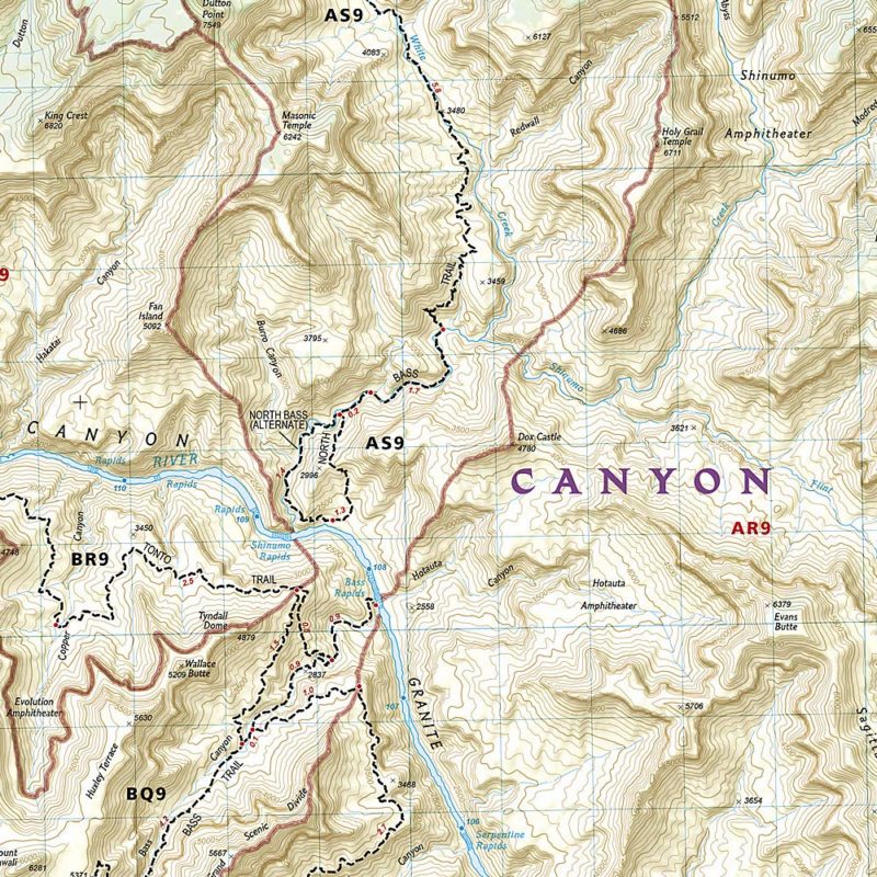 National Geographic - Grand Canyon North and South Rims - Trails 