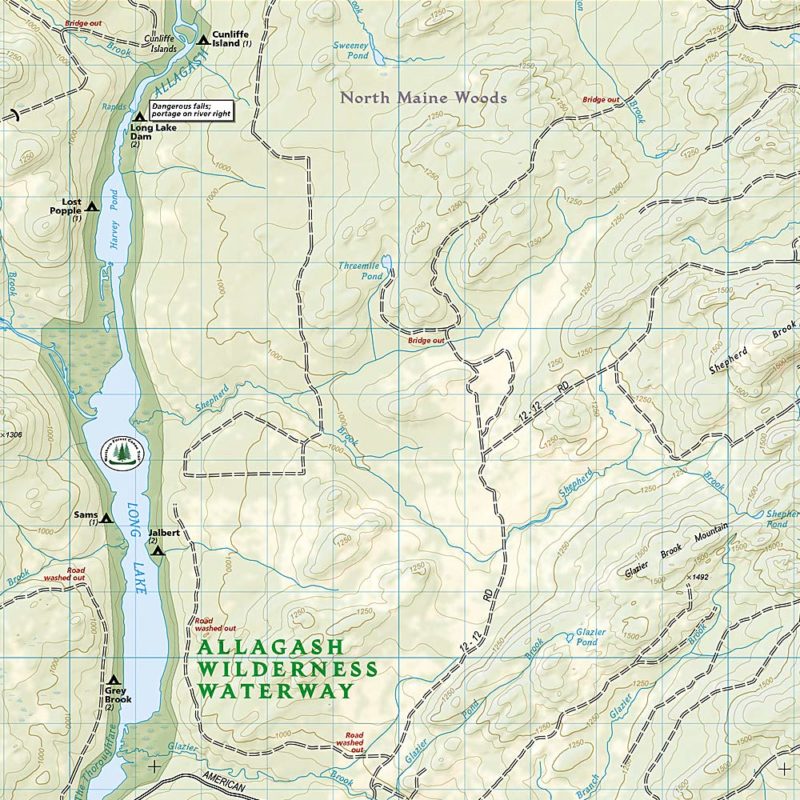 National Geographic - Allagash Wilderness Waterway North - Trails 