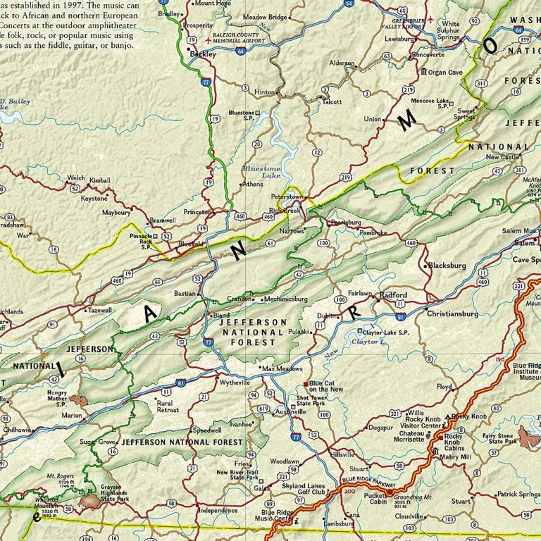 National Geographic - Blue Ridge Parkway - Destination Folding Travel ...