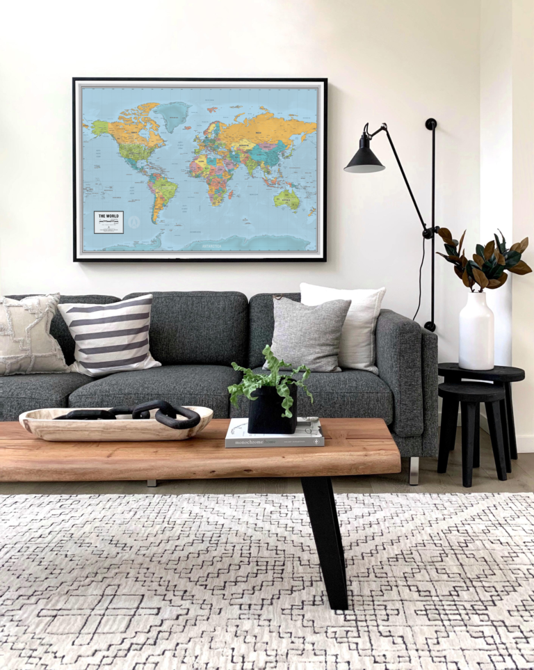 World Classic Wall Map By National Geographic The Map Shop 8706