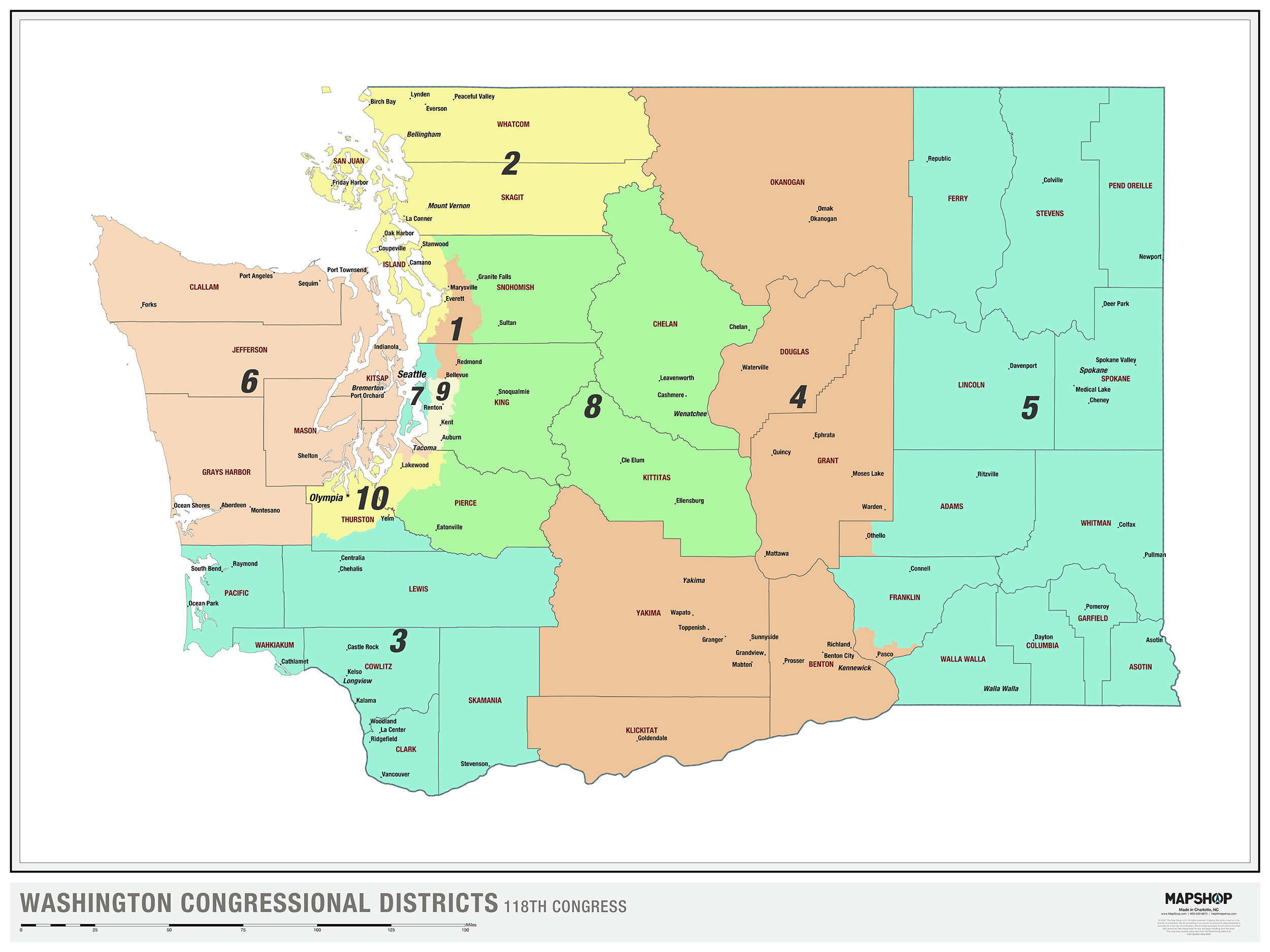 Washington State Legislative Districts Map 2024 Berna Cecilia
