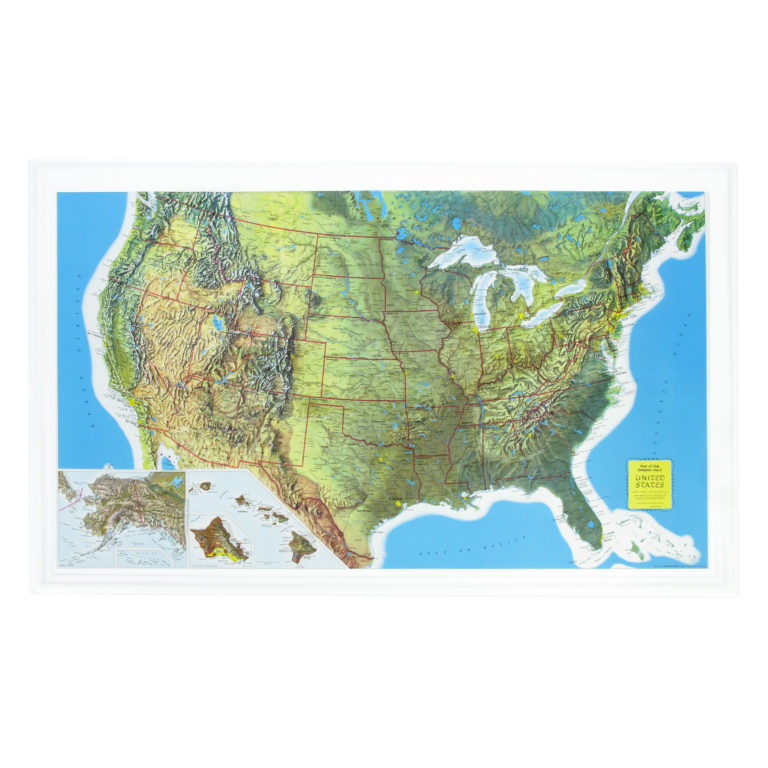 North Carolina Raised Relief Map by Hubbard Scientific - The Map Shop