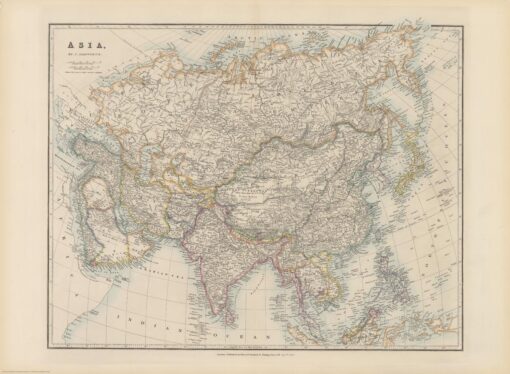 Stanford's Folio Asia Map, by J. Arrowsmith (1884) by Stanfords