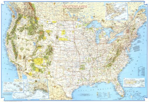 Vacationlands of the United States and Canada  -  Published 1966 by National Geographic